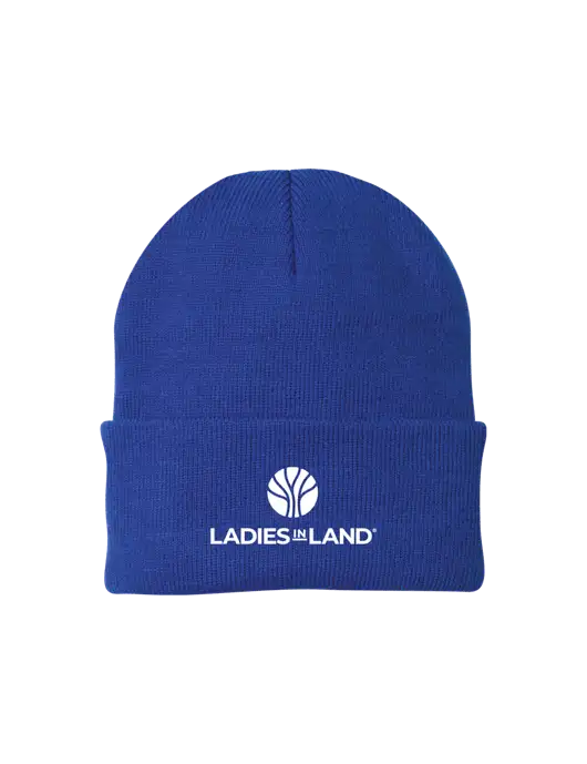 Royal Knit Cap w/Ladies In Land Logo