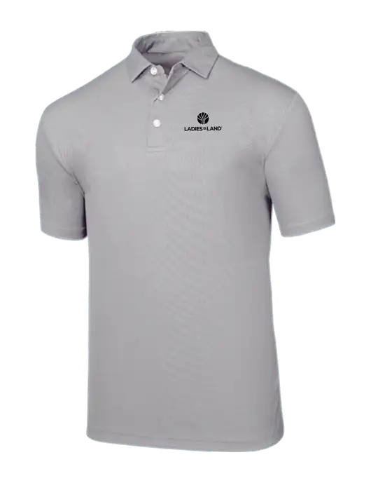 Callaway Birdseye Light Grey Polo w/Ladies In Land Logo