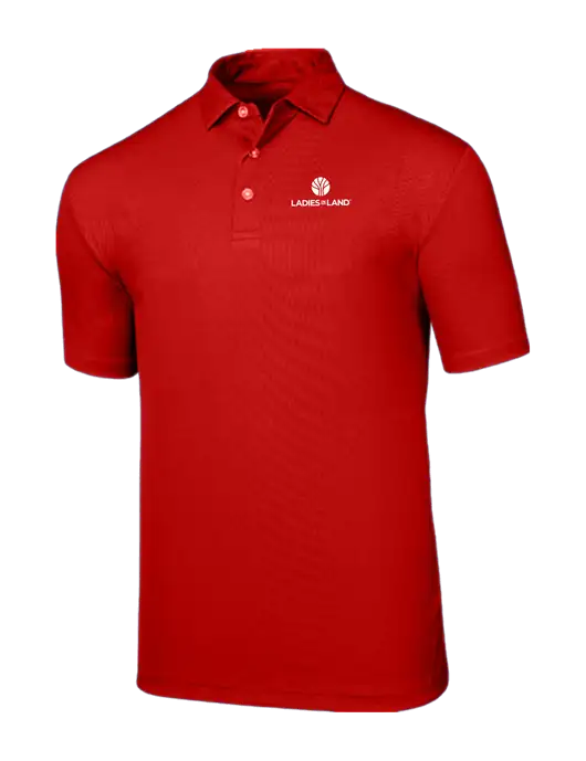 Callaway Birdseye Red Polo w/Ladies In Land Logo