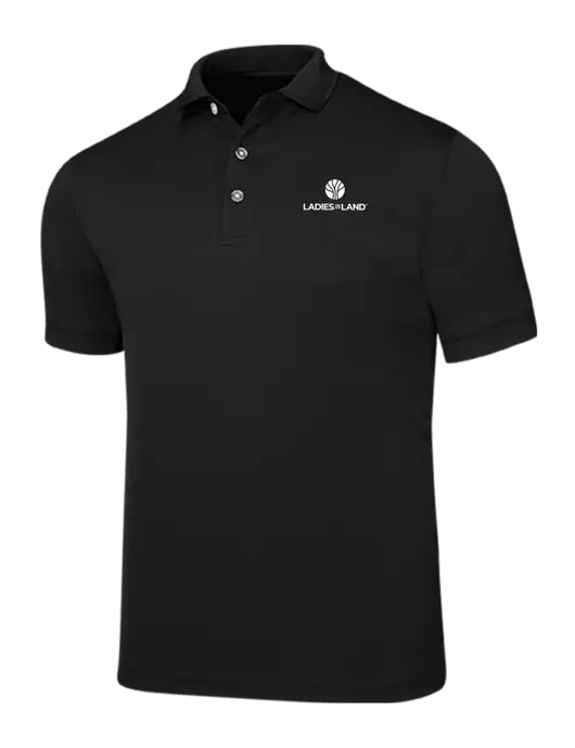 Callaway Ottoman Black Polo w/Ladies In Land Logo