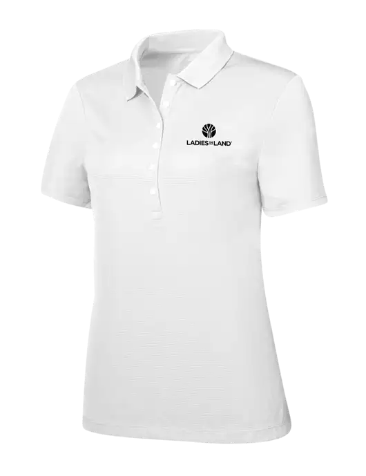 Callaway Womens Ottoman Bright White Polo w/Ladies In Land Logo