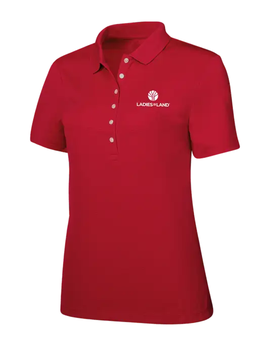 Callaway Womens Ottoman Red Polo w/Ladies In Land Logo
