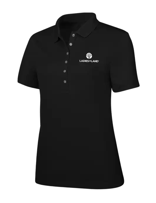 Callaway Womens Ottoman Black Polo w/Ladies In Land Logo