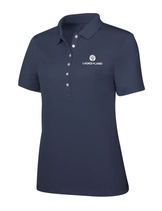 Callaway Womens Ottoman Navy Polo w/Ladies In Land Logo