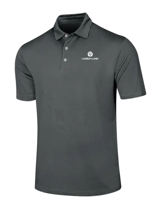 Callaway Black Fine Line Stripe Polo w/Ladies In Land Logo