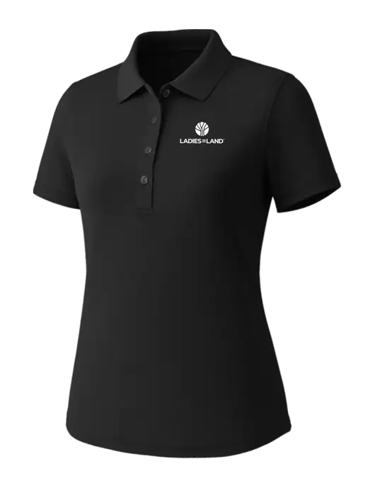 Callaway Womens Core Black Performance Polo w/Ladies In Land Logo