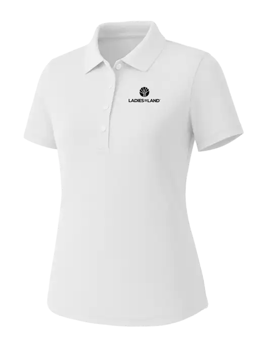 Callaway Womens Core Bright White Performance Polo w/Ladies In Land Logo
