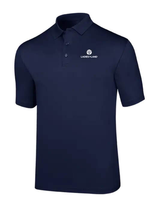 Callaway Opti-Dri Navy Chev Polo w/Ladies In Land Logo