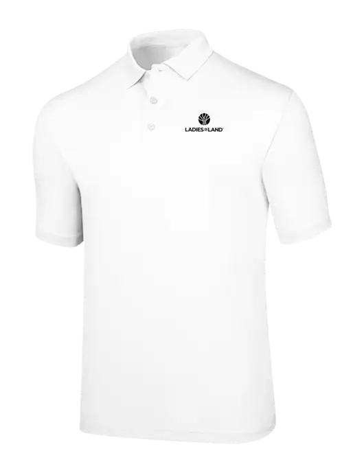 Callaway Opti-Dri White Chev Polo w/Ladies In Land Logo