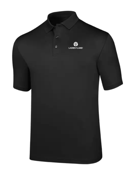 Callaway Opti-Dri Black Chev Polo w/Ladies In Land Logo