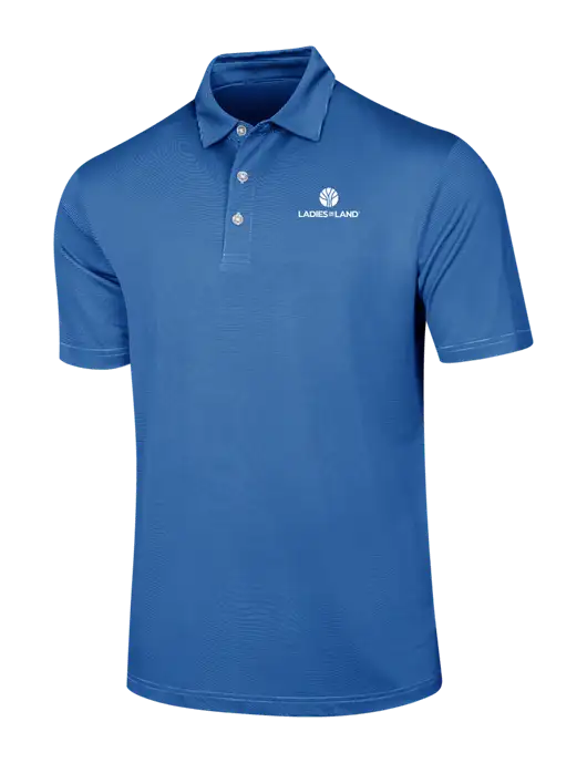 Callaway Royal Blue Fine Line Stripe Polo w/Ladies In Land Logo