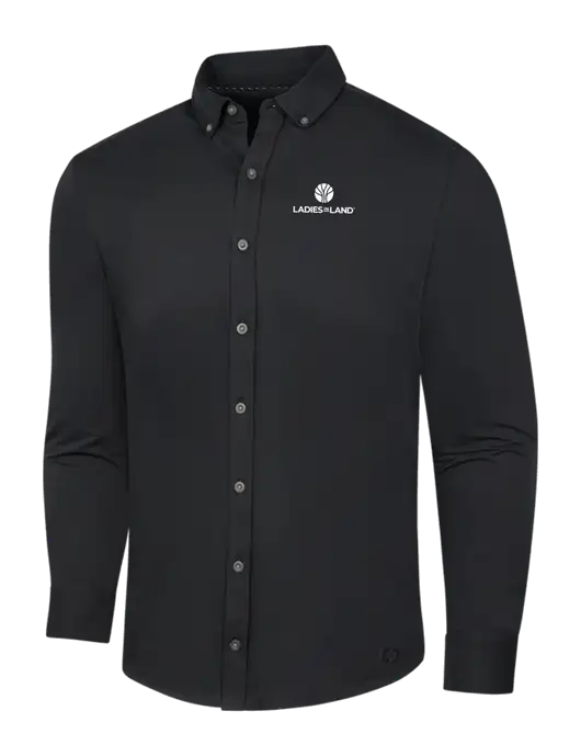 OGIO Blacktop Modern Code Stretch Button-Up Shirt w/Ladies In Land Logo