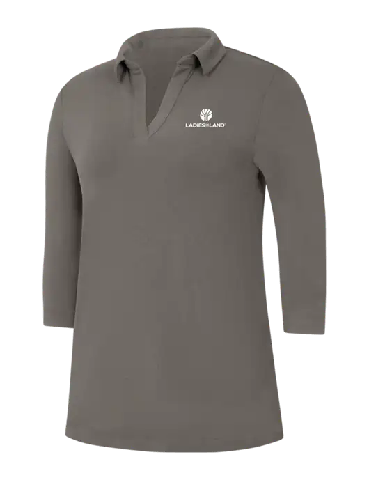 Womens Dark Grey Luxe Knit Tunic w/Ladies In Land Logo