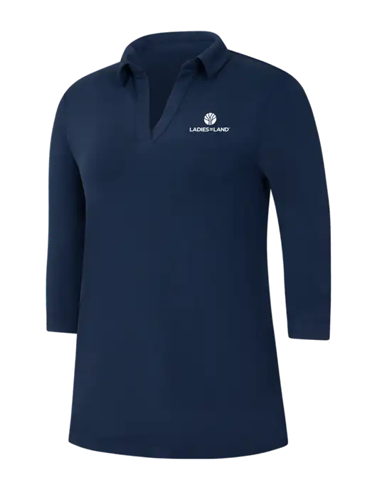 Navy Womens Luxe Knit Tunic w/Ladies In Land Logo