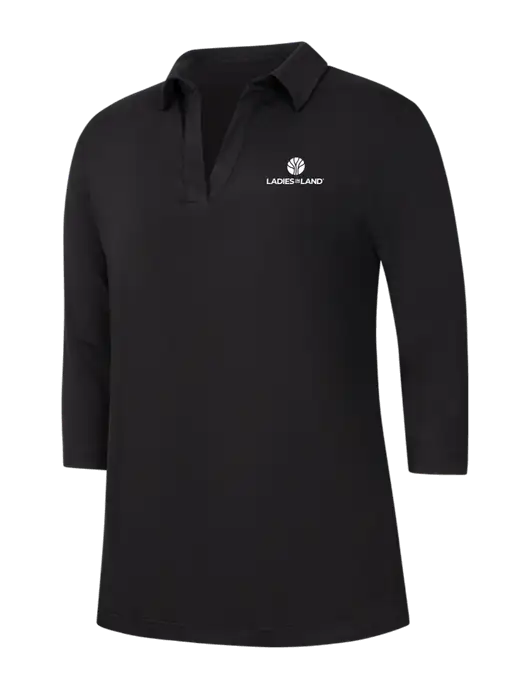 Womens Black Luxe Knit Tunic w/Ladies In Land Logo