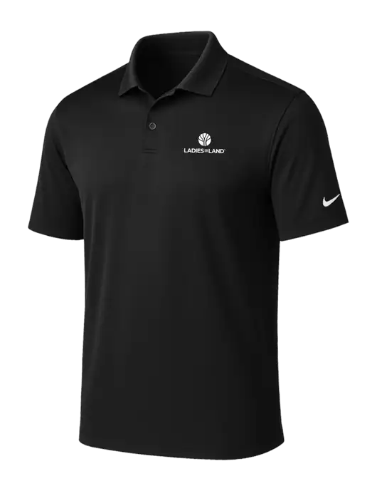 NIKE Black Victory Solid Polo w/Ladies In Land Logo