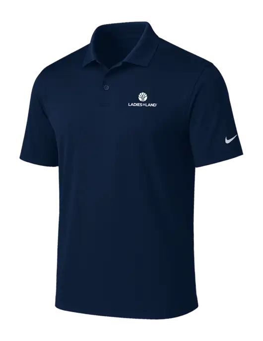 NIKE Navy Victory Solid Polo w/Ladies In Land Logo