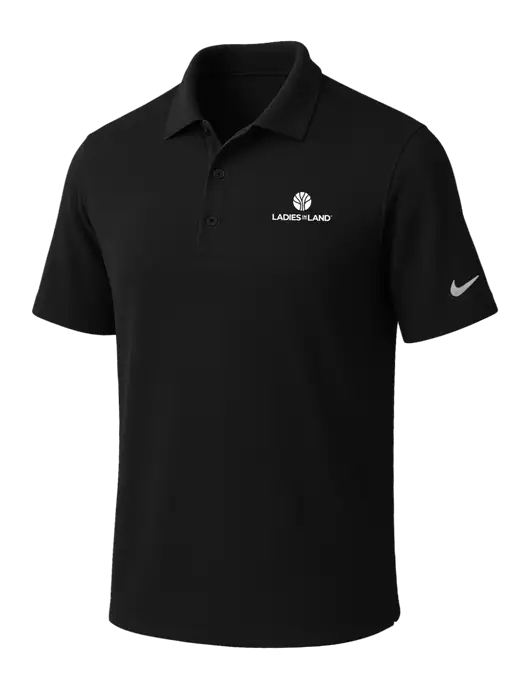 NIKE Black Dri-Fit Micro Pique Polo w/Ladies In Land Logo