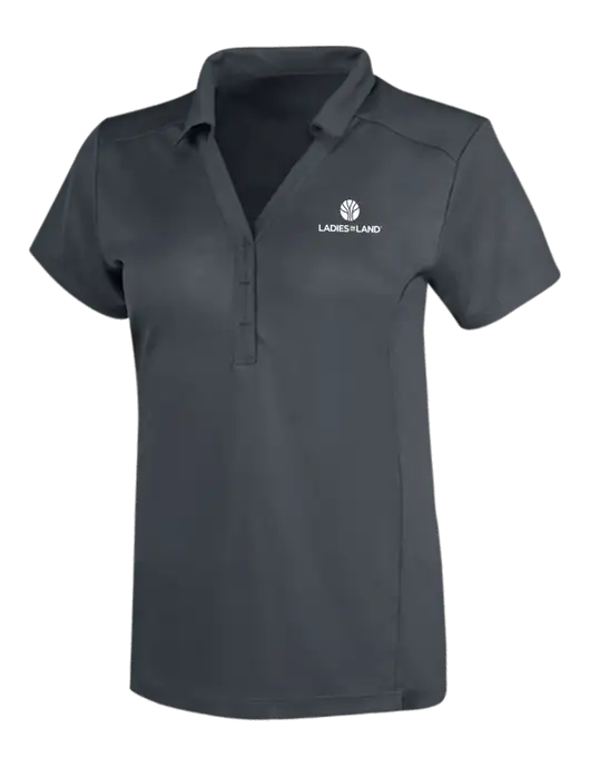 OGIO Dark Grey Womens Framework Polo w/Ladies In Land Logo