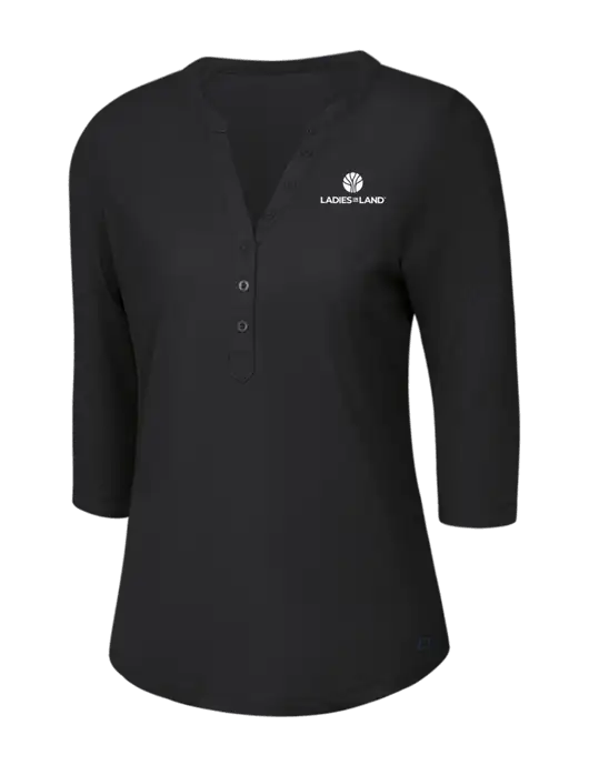 OGIO Blacktop Jewel Henley w/Ladies In Land Logo