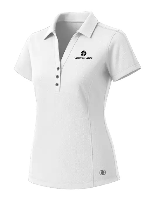 OGIO Womens White ONYX Polo w/Ladies In Land Logo