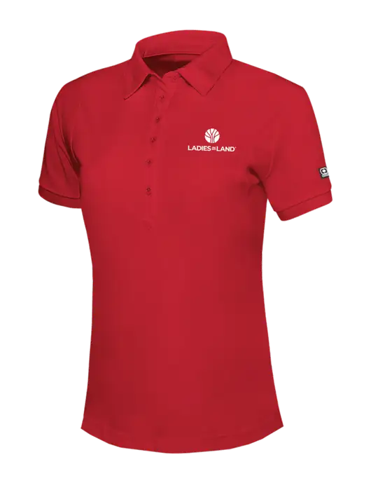 OGIO Womens Red Jewel Polo w/Ladies In Land Logo