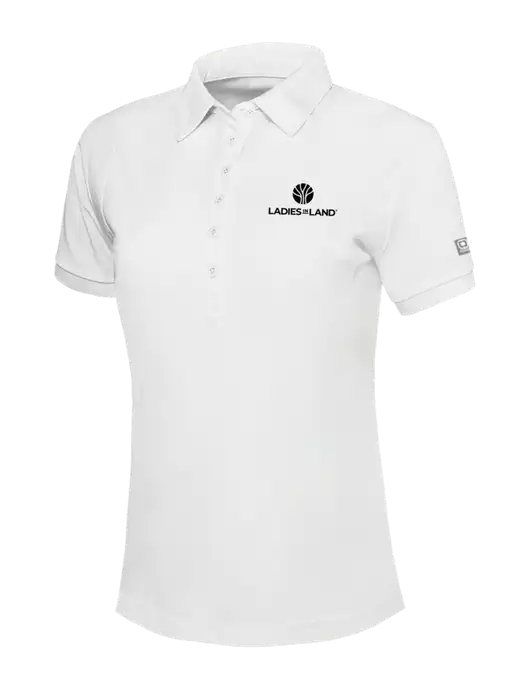 OGIO Womens Bright White Jewel Polo w/Ladies In Land Logo