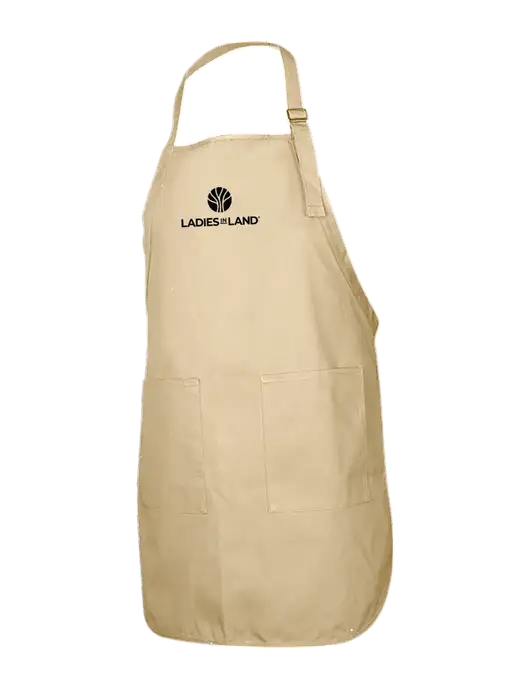 Full-Length Stone Apron With Pockets w/Ladies In Land Logo