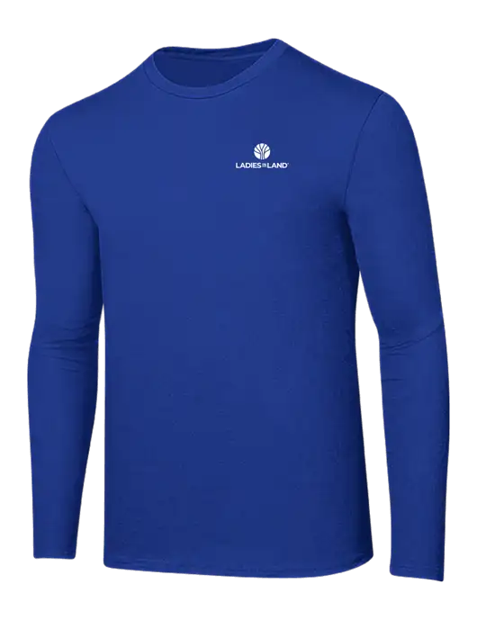 Ring Spun True Royal 4.5 oz Long Sleeve T-Shirt w/Ladies In Land Logo