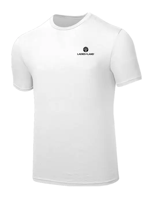 Seriously Soft White T-Shirt w/Ladies In Land Logo