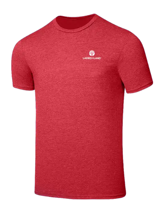 Seriously Soft Heathered Red T-Shirt w/Ladies In Land Logo
