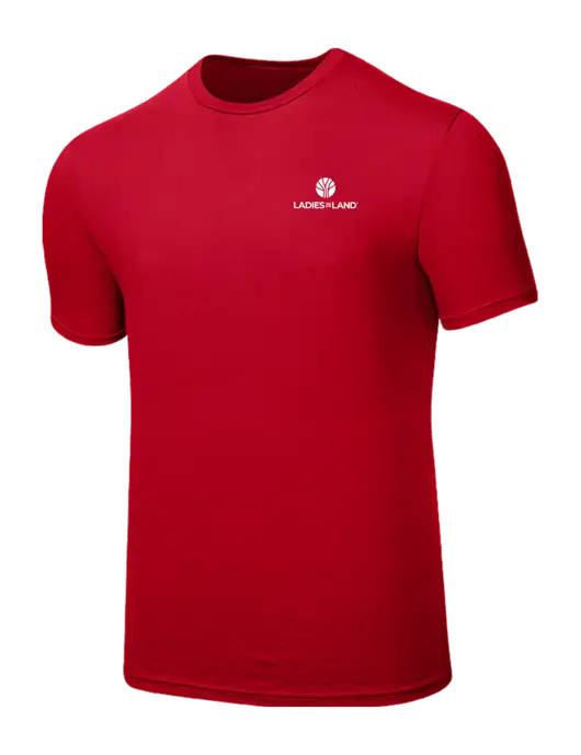 Seriously Soft Red T-Shirt w/Ladies In Land Logo