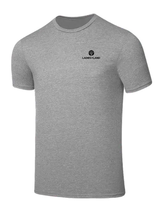 Seriously Soft Light Heather Grey T-Shirt w/Ladies In Land Logo
