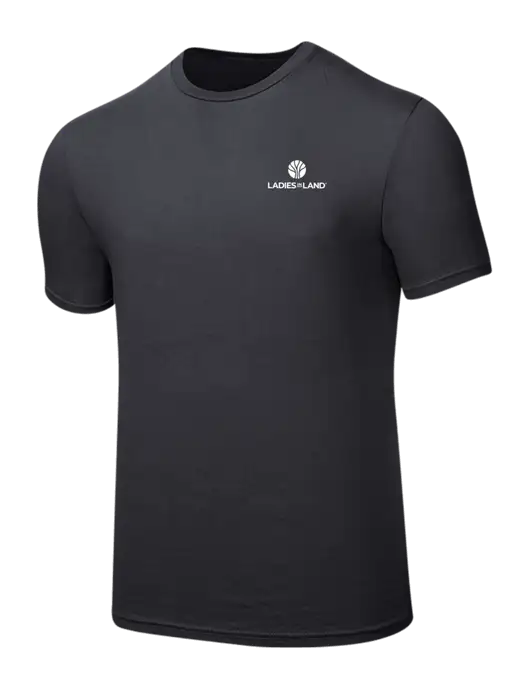Seriously Soft Charcoal T-Shirt w/Ladies In Land Logo