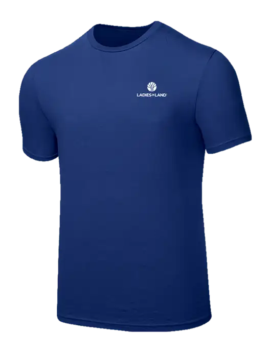 Seriously Soft Dark Royal T-Shirt w/Ladies In Land Logo
