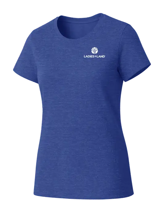 Womens Seriously Soft Royal Frost T-Shirt w/Ladies In Land Logo