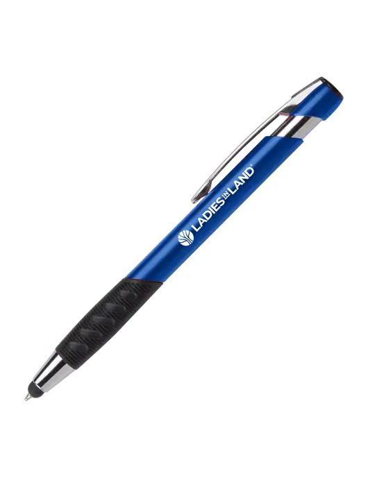 Alize Blue Stylus Black Ink Pen w/Ladies In Land Logo