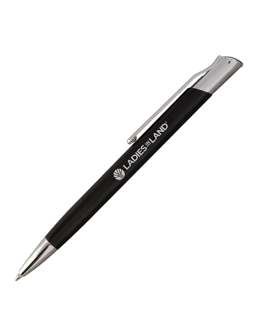 San Malo Black Pen - Black Ink w/Ladies In Land Logo