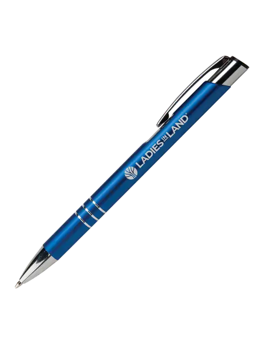 Laurent Blue Pen - Black Ink w/Ladies In Land Logo