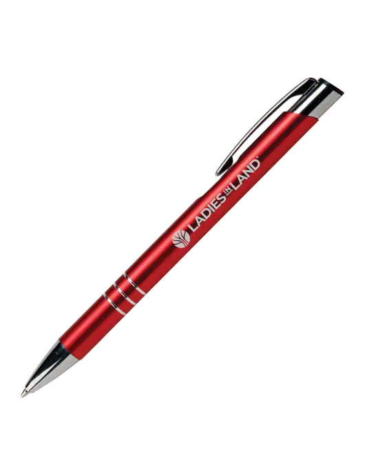 Laurent Red Pen - Black Ink w/Ladies In Land Logo