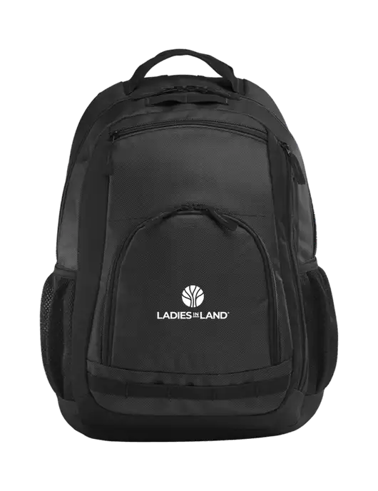 Xtreme Dark Grey Black Black Backpack w/Ladies In Land Logo