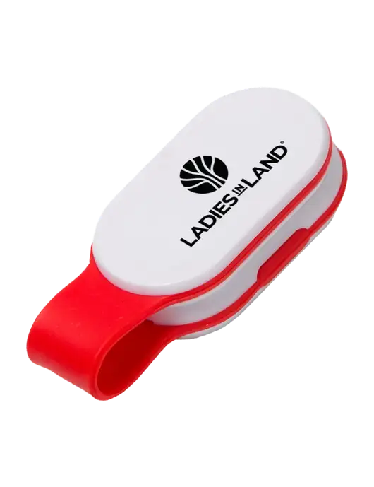 Magna Clip Red Personal Safety Light w/Ladies In Land Logo