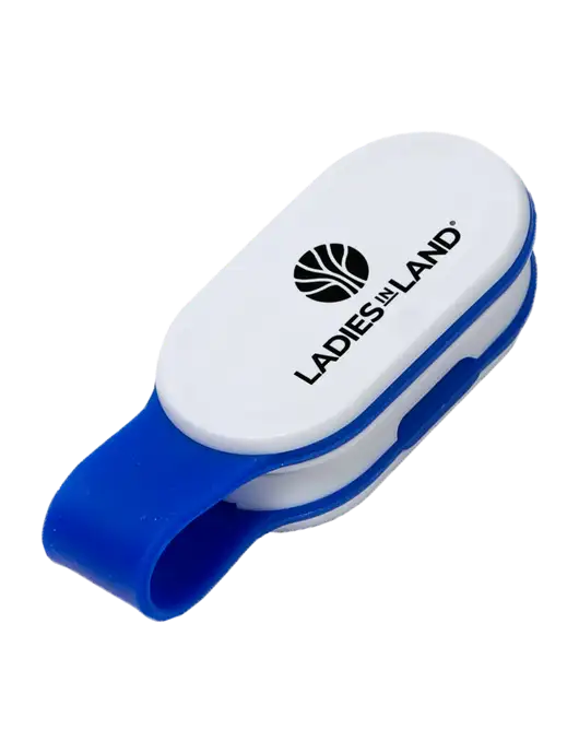 Magna Clip Blue Personal Safety Light w/Ladies In Land Logo
