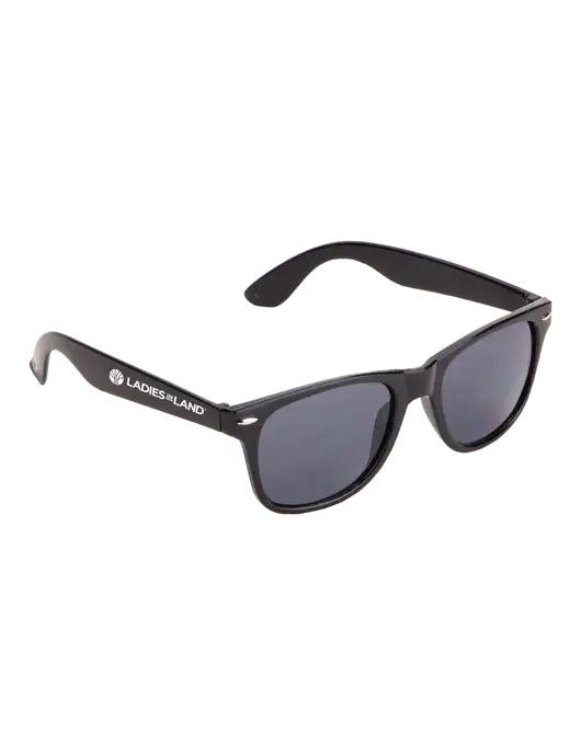 Daytona Black Sunglasses w/Ladies In Land Logo