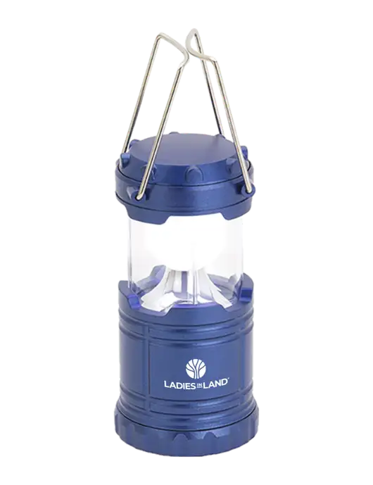 Blue Mini Retro Lantern w/Ladies In Land Logo