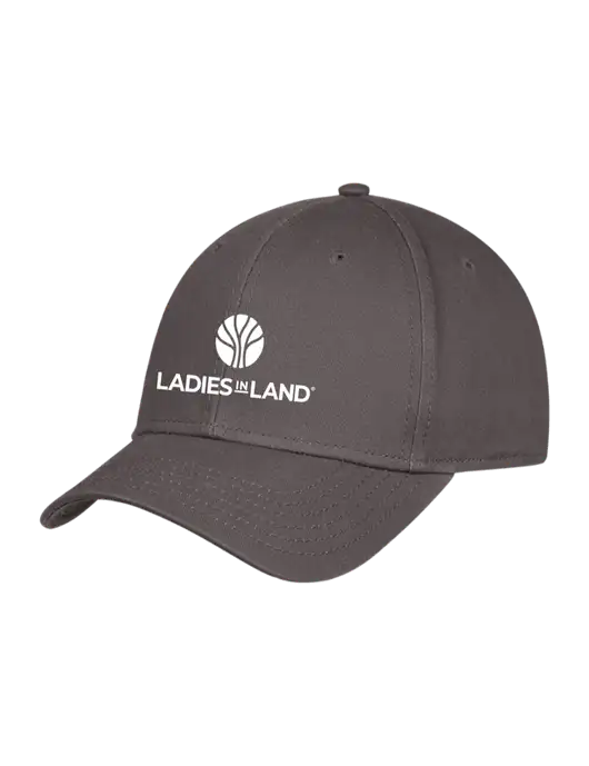 Charcoal Structured Cap Hook & Loop w/Ladies In Land Logo