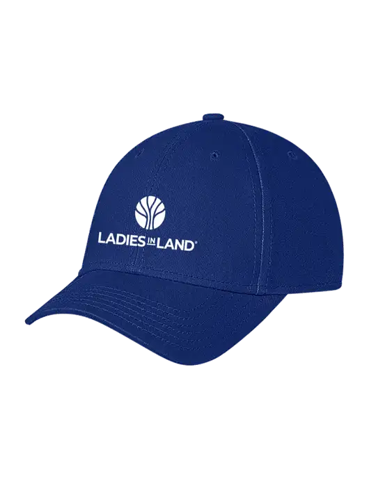 Royal Structured Soft Snap Closure Hook & Loop Cap w/Ladies In Land Logo
