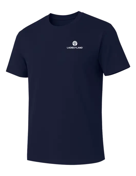 Allmade Dark Navy Organic Cotton Tee w/Ladies In Land Logo