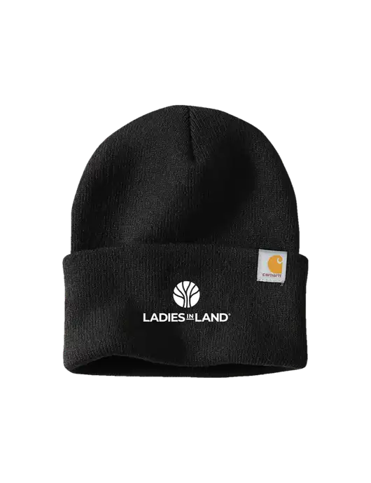 Carhartt Black Watch Cap 2.0 w/Ladies In Land Logo