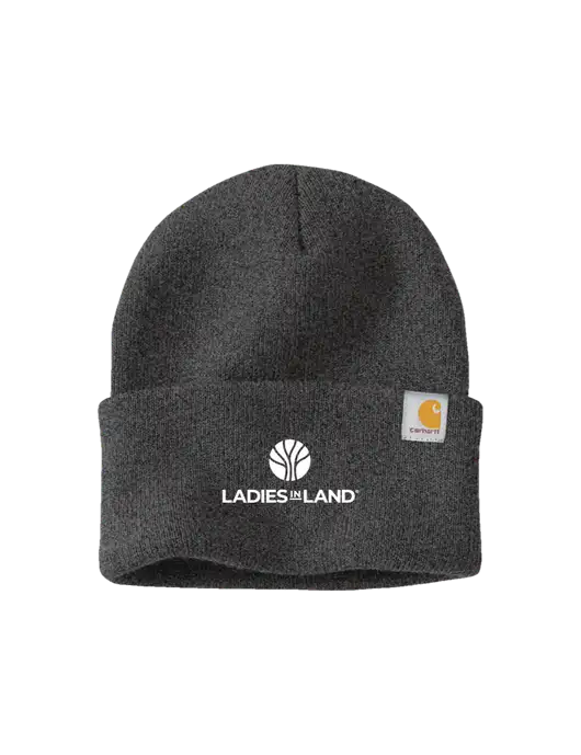 Carhartt Dark Grey Watch Cap 2.0 w/Ladies In Land Logo